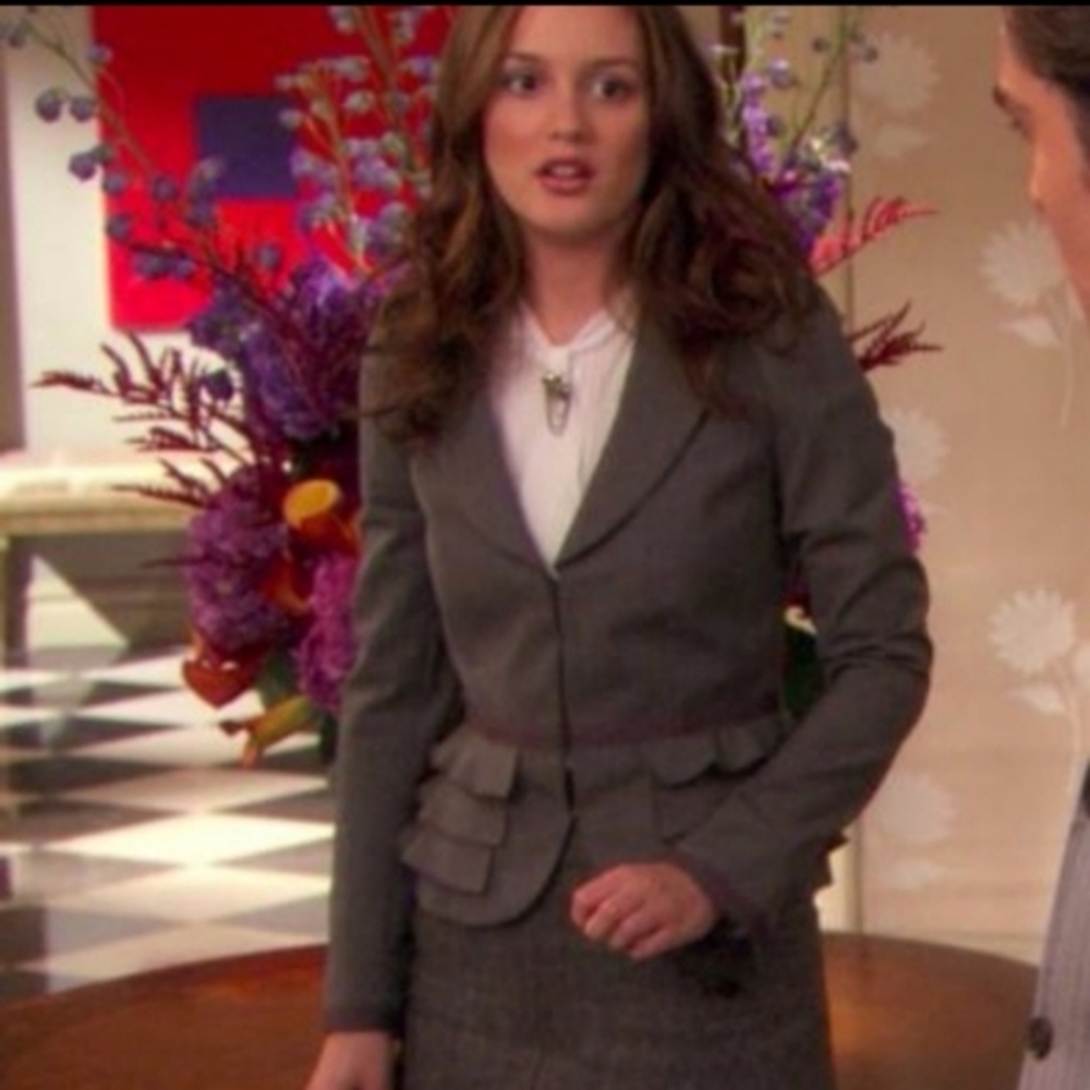 Gossip Girl Blair Rebecca Taylor peplum jacket xs 0